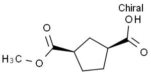 (1S,3R)-3-(甲氧基羰基)环戊烷-1-羧酸