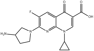 7-(3-Aminopyrrolidin-1-yl)-1-cyclopropyl-6-fluoro-4-oxo-1,4-dihydro-1,8-naphthyridine-3-carboxylic acid