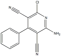 3,5-Pyridinedicarbonitrile, 2-amino-6-chloro-4-phenyl-