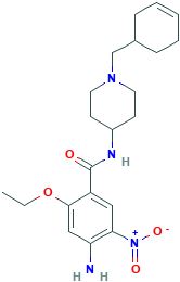 4-氨基-N-[1-(3-环己烯-1-基甲基)-4-哌啶基]-2-乙氧基-5-硝基苯甲酰胺酒石酸盐