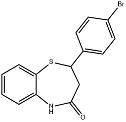 1,5-Benzothiazepin-4(5H)-one, 2-(4-bromophenyl)-2,3-dihydro-