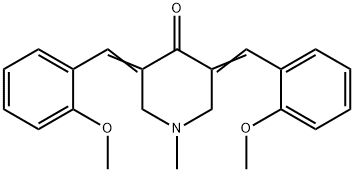 (3E,5E)-3,5-bis(2-methoxybenzylidene)-1-methylpiperidin-4-one