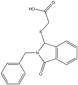 2-[(2-benzyl-3-oxo-2,3-dihydro-1H-isoindol-1-yl)sulfanyl]acetic acid