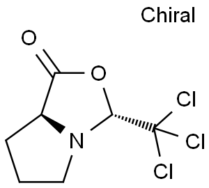 (3R)-TRICHLOROMETHYL-CIS-TETRAHYDROPYRROLO[1,2-C]OXAZOL-1-ONE