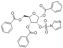 2-(1'-咪唑磺酰氧基)-1,3,5-三苯甲酰氧基-alpha-D-呋喃核糖