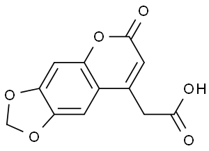 4-羧甲基-6,7-亚甲二氧基香豆素