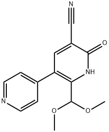 3-CYANO-6-DIMETHOXYMETHYL-5-(4-PYRIDYL)-2-PYRIDONE