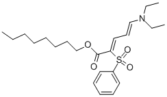 Octyl 5-N,N-diethylamino-2-phenylsulfonyl-2,4-pentadienoate