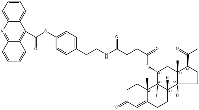 11-progesteryl-2-succinoyltyramine-4-(10-methyl)acridinium-9-carboxylate