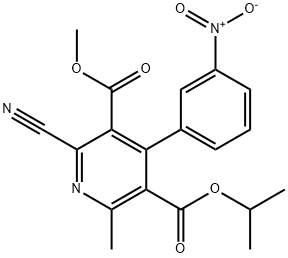 3,5-Pyridinedicarboxylic acid, 2-cyano-6-methyl-4-(3-nitrophenyl)-, 3-methyl 5-(1-methylethyl) ester