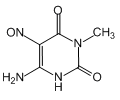 2,4(1H,3H)-Pyrimidinedione, 6-amino-3-methyl-5-nitroso-