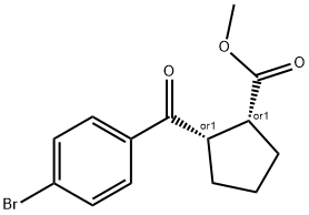 Cyclopentanecarboxylic acid, 2-(4-bromobenzoyl)-, methyl ester, (1R,2S)-rel-