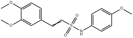 (E)-2-(3,4-DIMETHOXYPHENYL)-N-(4-METHOXYPHENYL)-1-ETHENESULFONAMIDE