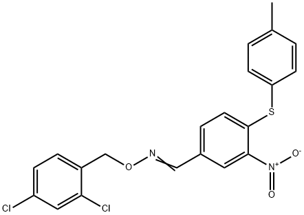 Benzaldehyde, 4-[(4-methylphenyl)thio]-3-nitro-, O-[(2,4-dichlorophenyl)methyl]oxime