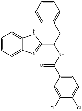 N-[1-(1H-1,3-BENZIMIDAZOL-2-YL)-2-PHENYLETHYL]-3,4-DICHLOROBENZENECARBOXAMIDE