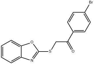 2-(1,3-BENZOXAZOL-2-YLTHIO)-1-(4-BROMOPHENYL)ETHANONE