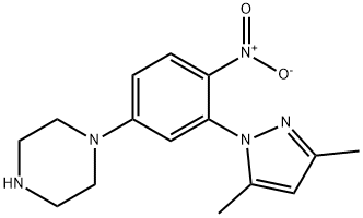 1-[3-(3,5-DIMETHYL-PYRAZOL-1-YL)-4-NITRO-PHENYL]-PIPERAZINE