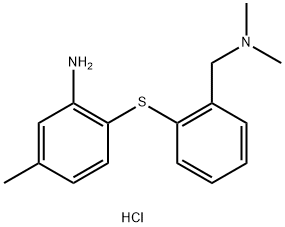 2-(2'-AMINO-4'-METHYLPHENYLTHIO)-N,N-DIMETHYLBENZYLAMINE DIHYDROCHLORIDE