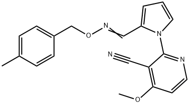 3-Pyridinecarbonitrile, 4-methoxy-2-[2-[[[(4-methylphenyl)methoxy]imino]methyl]-1H-pyrrol-1-yl]-