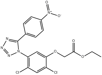ETHYL 2-(2,4-DICHLORO-5-[5-(4-NITROPHENYL)-1H-1,2,3,4-TETRAAZOL-1-YL]PHENOXY)ACETATE