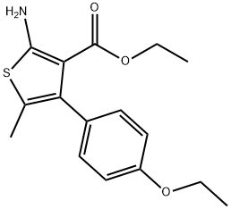 2-氨基-4-(4-乙氧苯基)-5-甲基-噻吩-3-羧酸乙酯