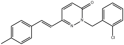 2-[(2-chlorophenyl)methyl]-6-[(E)-2-(4-methylphenyl)ethenyl]-2,3-dihydropyridazin-3-one