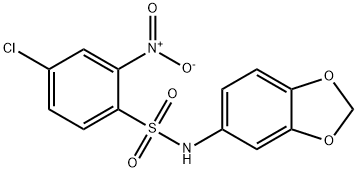 Benzenesulfonamide, N-1,3-benzodioxol-5-yl-4-chloro-2-nitro-