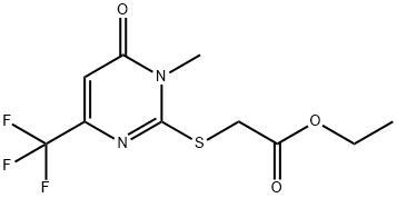 ETHYL 2-([1-METHYL-6-OXO-4-(TRIFLUOROMETHYL)-1,6-DIHYDRO-2-PYRIMIDINYL]SULFANYL)ACETATE