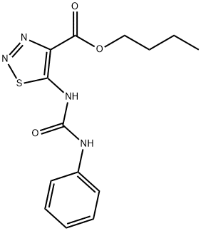 BUTYL 5-[(ANILINOCARBONYL)AMINO]-1,2,3-THIADIAZOLE-4-CARBOXYLATE