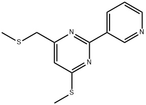 4-(METHYLSULFANYL)-6-[(METHYLSULFANYL)METHYL]-2-(3-PYRIDINYL)PYRIMIDINE