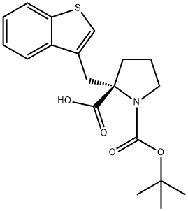 (S)-2-(苯并[b]噻吩-3-基甲基)-1-(叔丁氧基羰基)吡咯烷-2-羧酸