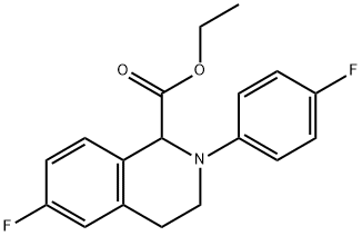 ETHYL 2-(4-FLUORO-PHENYL)-6-FLUORO-1,2,3,4-TETRAHYDRO-ISOQUINOLINE-1-CARBOXYLATE