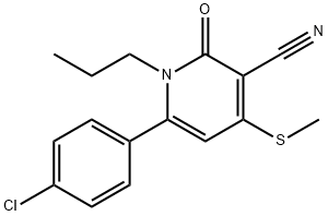 6-(4-chlorophenyl)-4-(methylsulfanyl)-2-oxo-1-propyl-1,2-dihydropyridine-3-carbonitrile