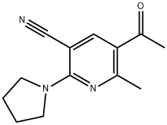 5-acetyl-6-methyl-2-(pyrrolidin-1-yl)pyridine-3-carbonitrile