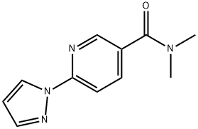 3-Pyridinecarboxamide, N,N-dimethyl-6-(1H-pyrazol-1-yl)-