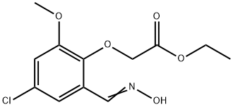 ETHYL 2-(4-CHLORO-2-[(HYDROXYIMINO)METHYL]-6-METHOXYPHENOXY)ACETATE