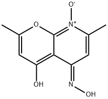 5H-Pyrano[2,3-b]pyridin-5-one, 4-hydroxy-2,7-dimethyl-, oxime, 8-oxide, (E)- (9CI)