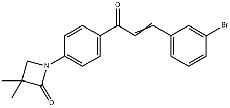 1-(4-[3-(3-BROMOPHENYL)ACRYLOYL]PHENYL)-3,3-DIMETHYL-2-AZETANONE