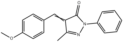 4-((4-METHOXYPHENYL)METHYLENE)-3-METHYL-1-PHENYL-2-PYRAZOLIN-5-ONE