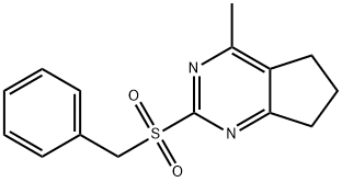 2-(BENZYLSULFONYL)-4-METHYL-6,7-DIHYDRO-5H-CYCLOPENTA[D]PYRIMIDINE