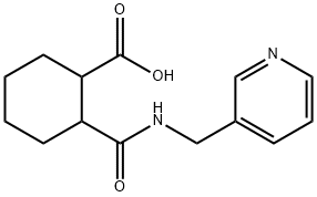 Cyclohexanecarboxylic acid, 2-[[(3-pyridinylmethyl)amino]carbonyl]-