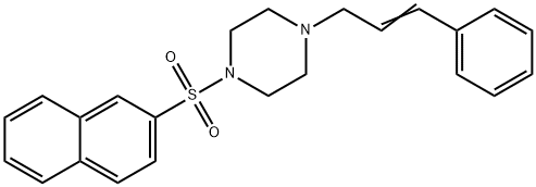 1-(2-NAPHTHYLSULFONYL)-4-(3-PHENYLPROP-2-ENYL)PIPERAZINE