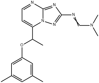 N'-(7-[1-(3,5-DIMETHYLPHENOXY)ETHYL][1,2,4]TRIAZOLO[1,5-A]PYRIMIDIN-2-YL)-N,N-DIMETHYLIMINOFORMAMIDE