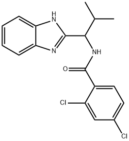 N-[1-(1H-1,3-BENZIMIDAZOL-2-YL)-2-METHYLPROPYL]-2,4-DICHLOROBENZENECARBOXAMIDE