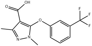 1,3-dimethyl-5-[3-(trifluoromethyl)phenoxy]pyrazole-4-carboxylic acid