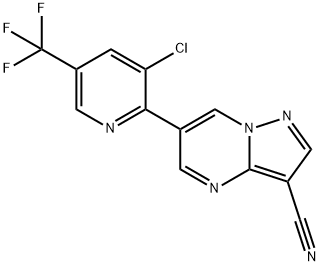 6-[3-CHLORO-5-(TRIFLUOROMETHYL)-2-PYRIDINYL]PYRAZOLO[1,5-A]PYRIMIDINE-3-CARBONITRILE