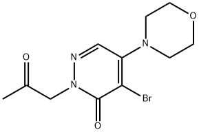 4-bromo-5-morpholin-4-yl-2-(2-oxopropyl)pyridazin-3-one