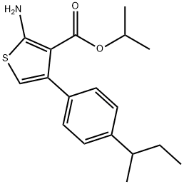 3-Thiophenecarboxylic acid, 2-amino-4-[4-(1-methylpropyl)phenyl]-, 1-methylethyl ester