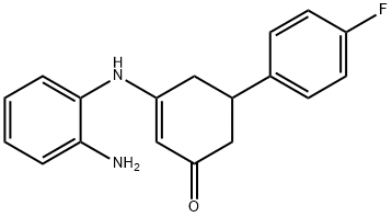 2-Cyclohexen-1-one, 3-[(2-aminophenyl)amino]-5-(4-fluorophenyl)-