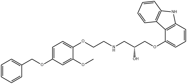 (R)-(+)-1-(9H-Carbazol-4-yloxy)-3-[[2-[2-methoxy-4-(phenylmethoxy)phenoxy]ethyl]amino]-2-propanol